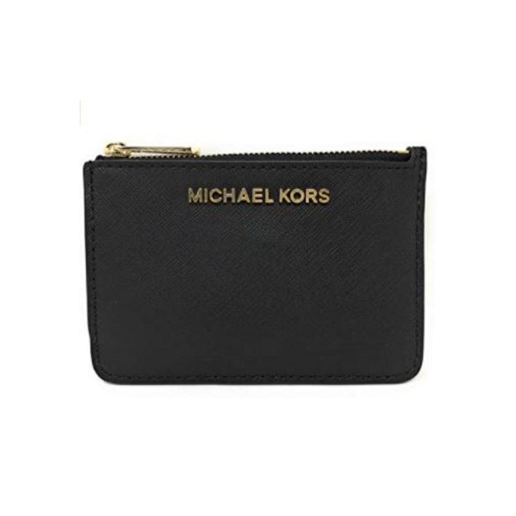 Michael Kors Jet Set Travel Top Zip Coin saffiano finished Leather Pou Dazigno