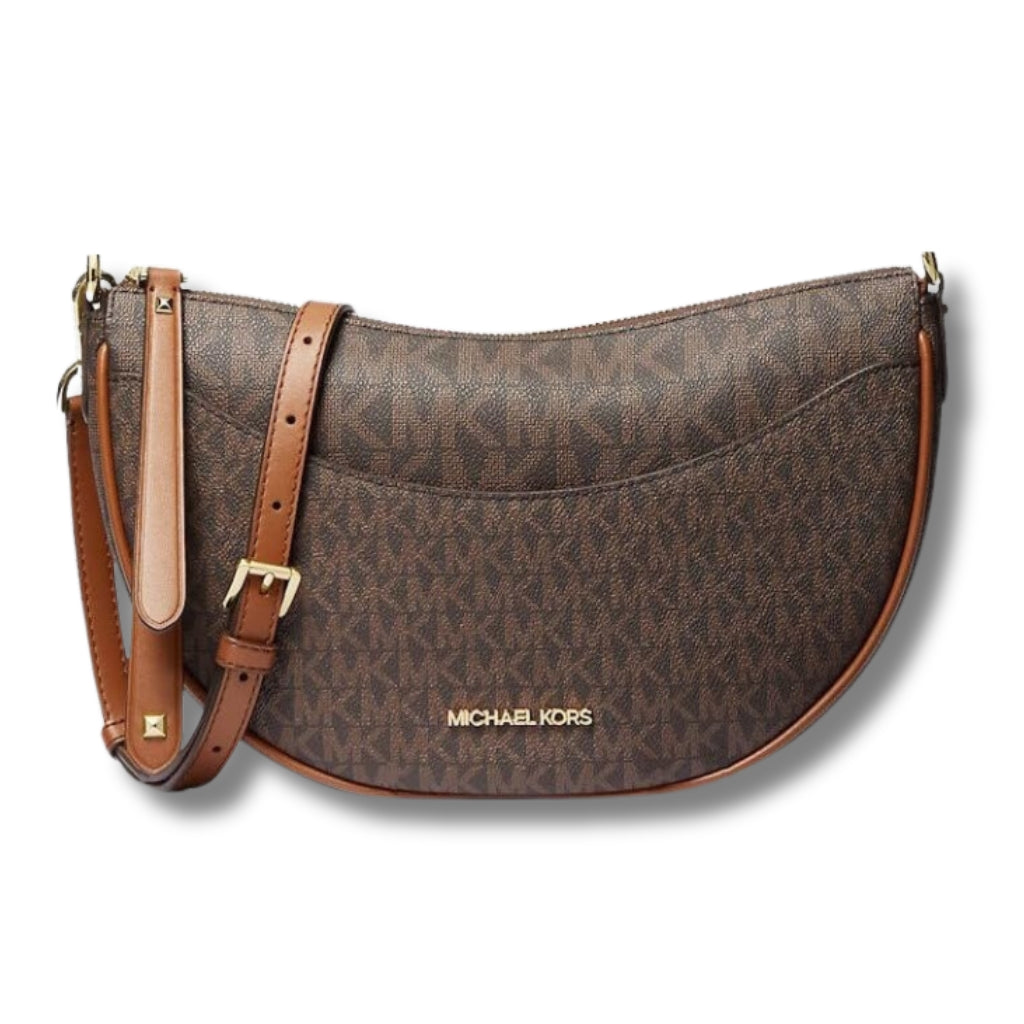 Michael kors crossbody brown pvc bag hotsell