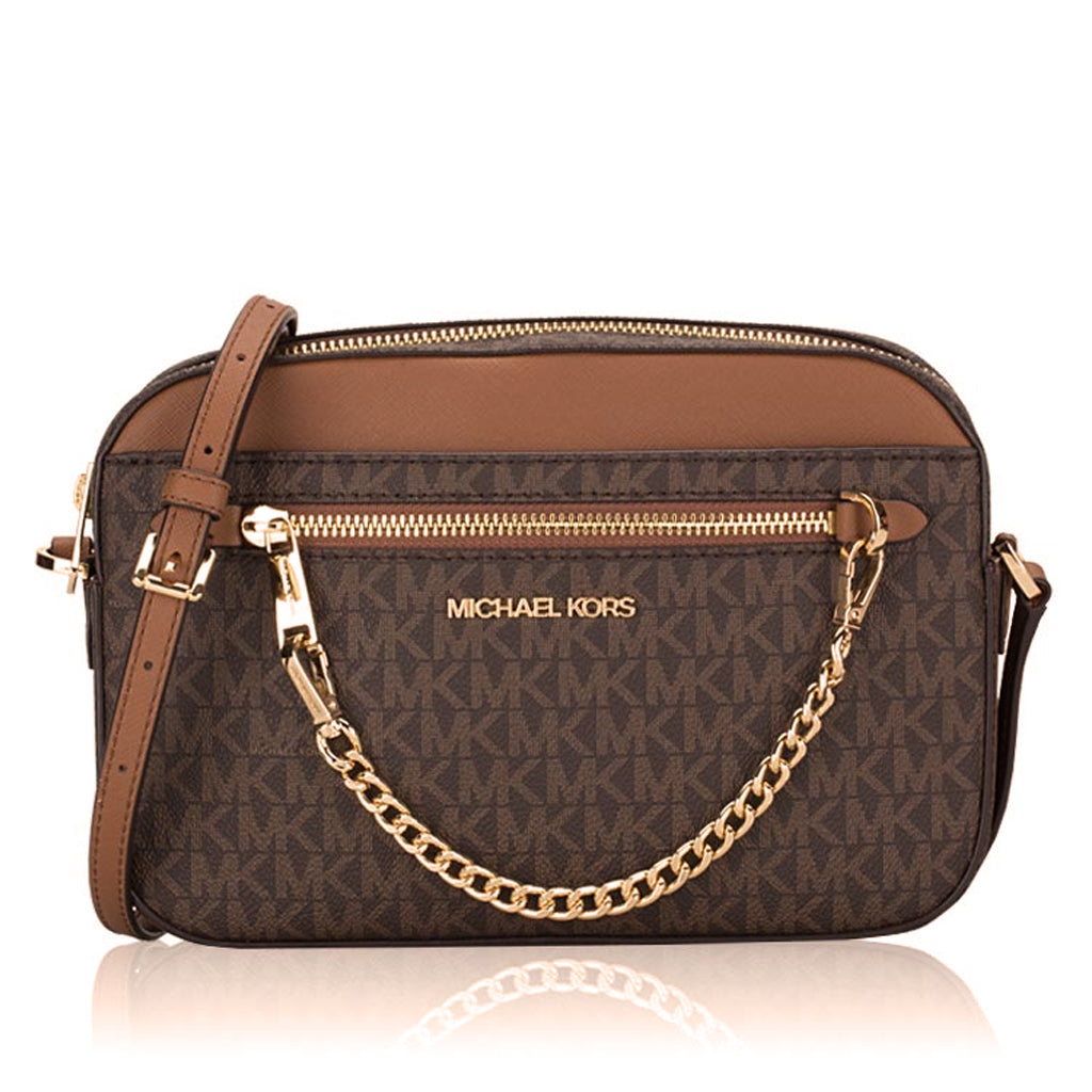 Michael Kors Jet Set EW Brown Crossbody and shops Wallet