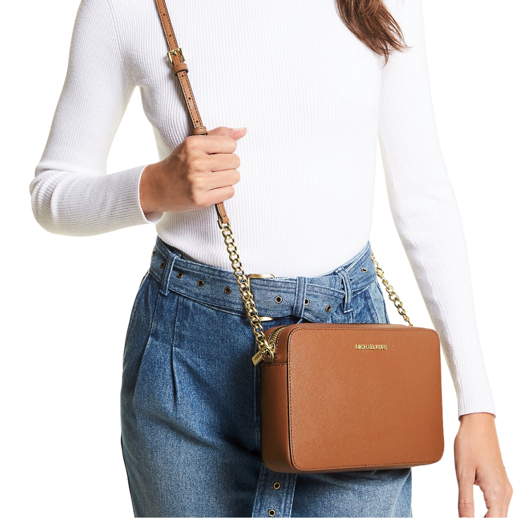 Michael kors large saffiano leather crossbody hotsell