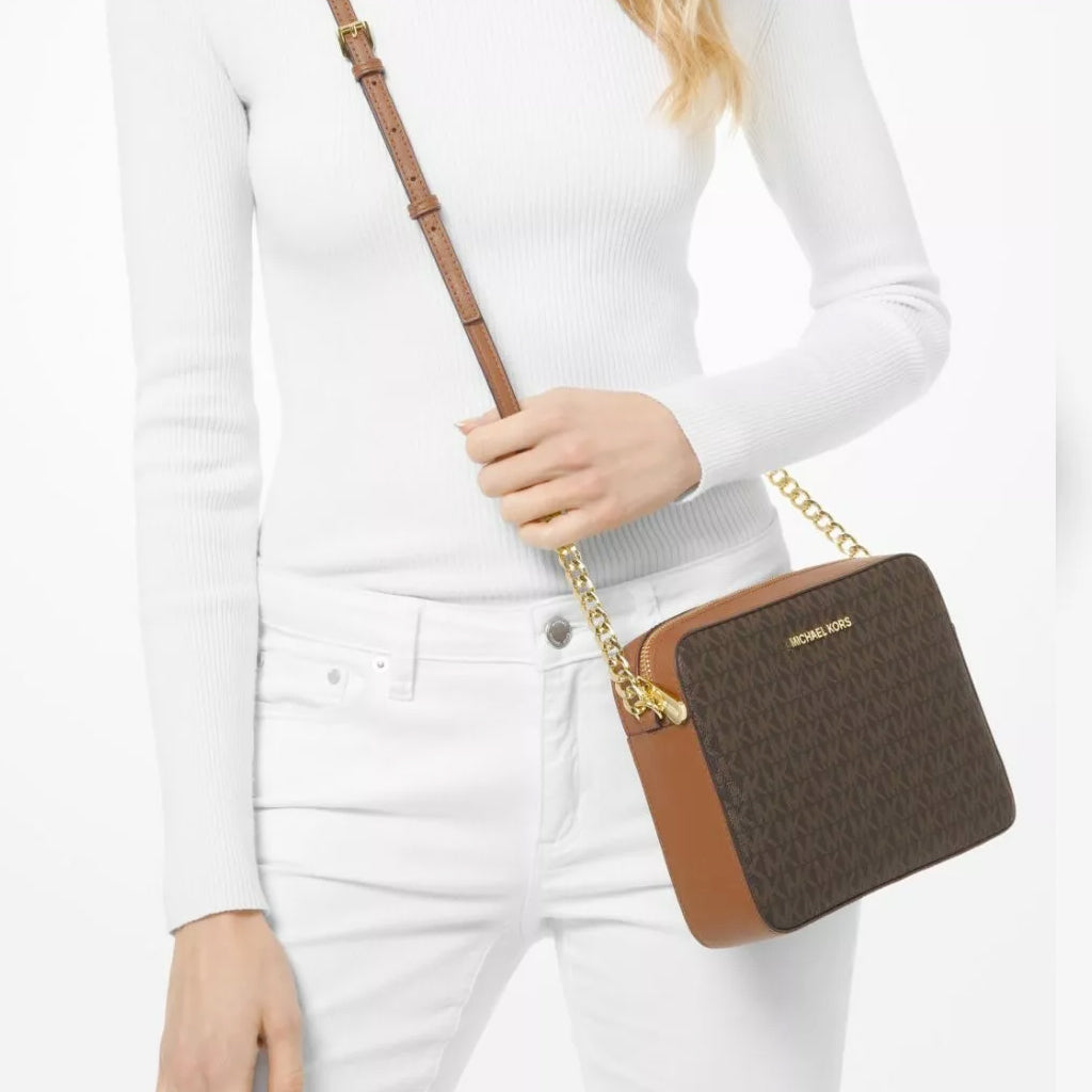 Online Michael Kors Signsture PVC Leather Purse