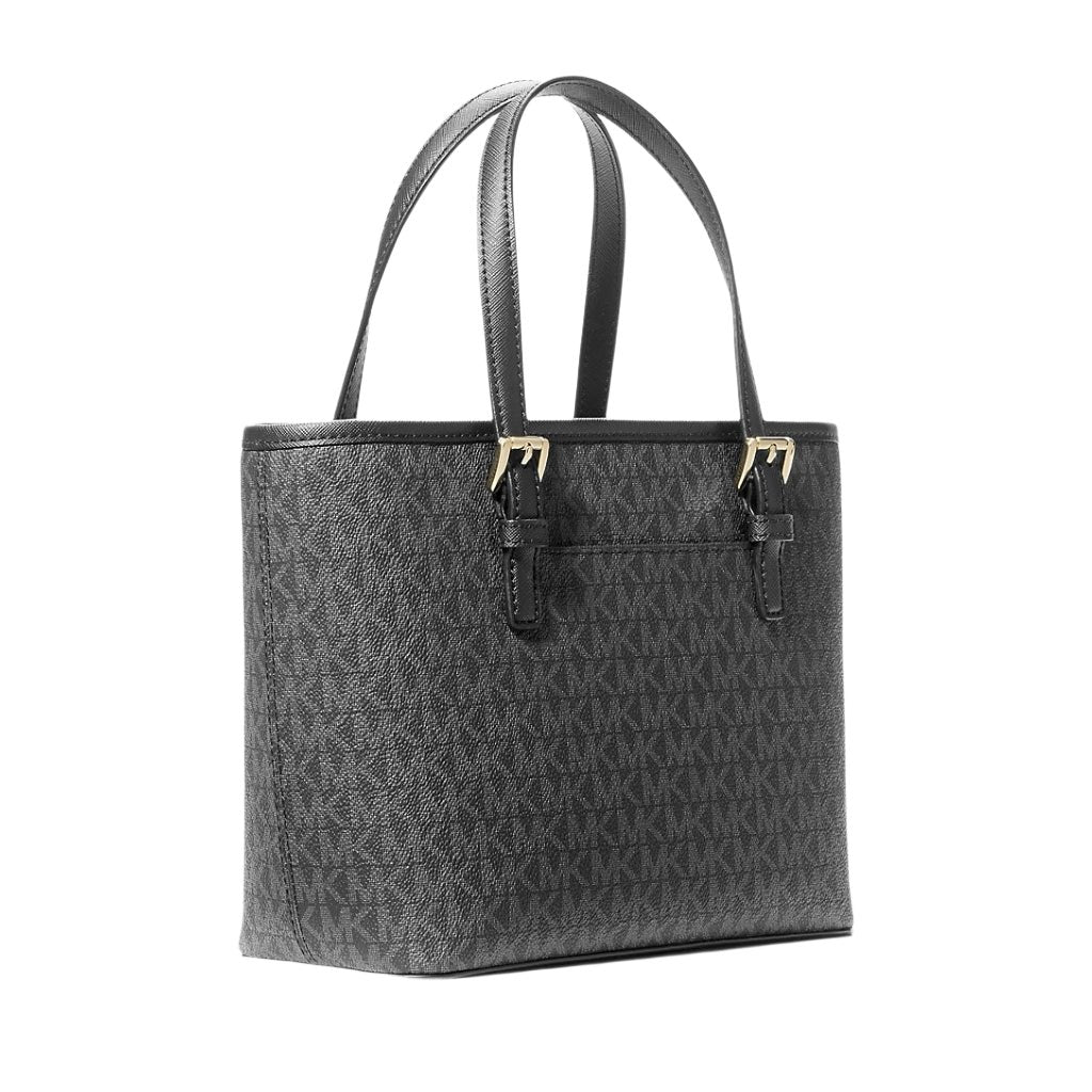 Michael kors jet set travel tote black best sale